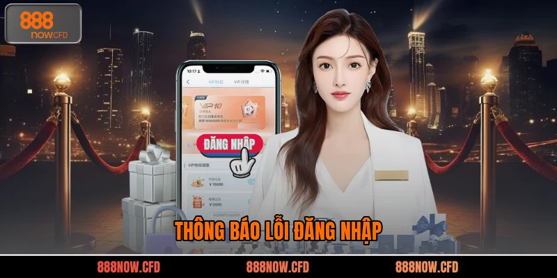 Thông báo lỗi đăng nhập